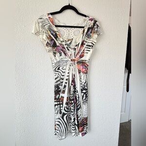 Y2K butterfly dress